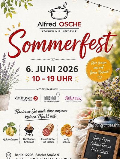 kulinarisches Sommerfest bei Osche in Berlin