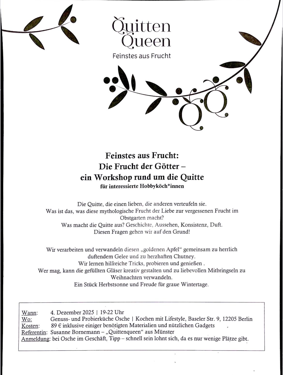 Frucht der Götter - Workshopt